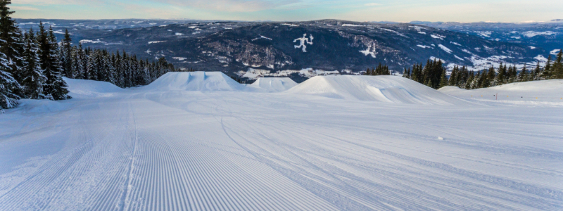 skiing in winter park